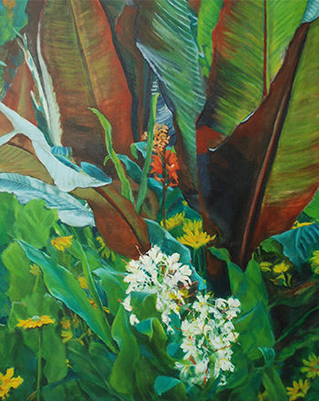 Lush ii Acrylic on Canvas The Lake House Gallery, Sold